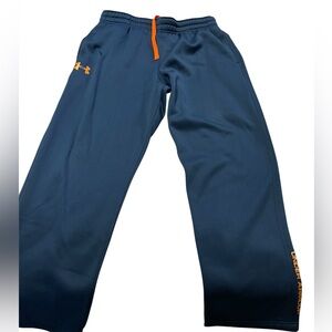 Under Armour Dark Blue Joggers with Orange Details-xL